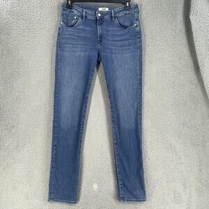 Mavi Jeans Womens 33 Blue Emma Slim Boyfriend Stretch Denim Mid Rise Tapered Fit